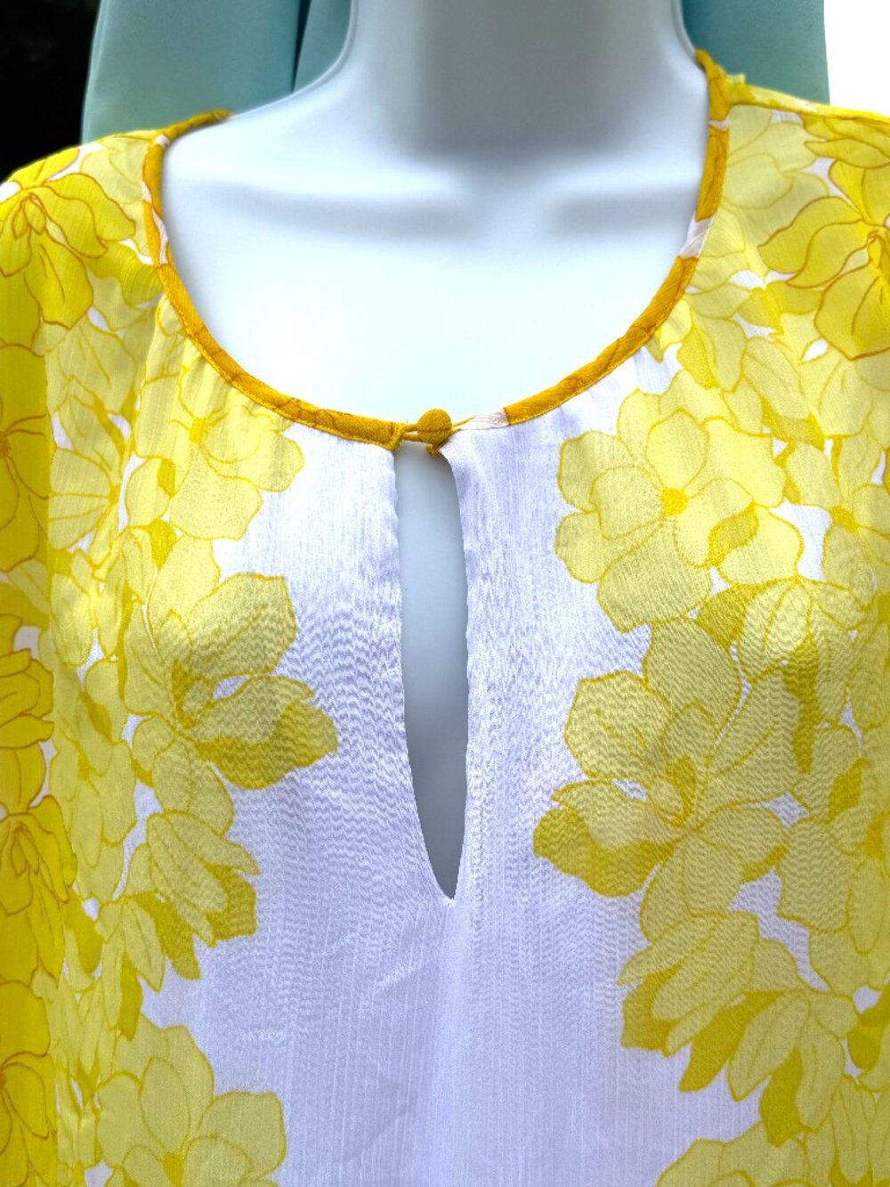 Lane Bryant Yellow Floral Babydoll Dress Cottagecore Boho Coquette 18/20 3606